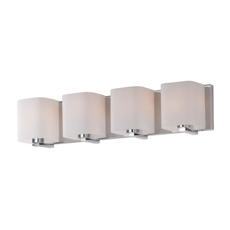 Maxim Lighting Wrap 4-Light 26.25" Wide Polished Chrome Vanity Light 11254SWPC